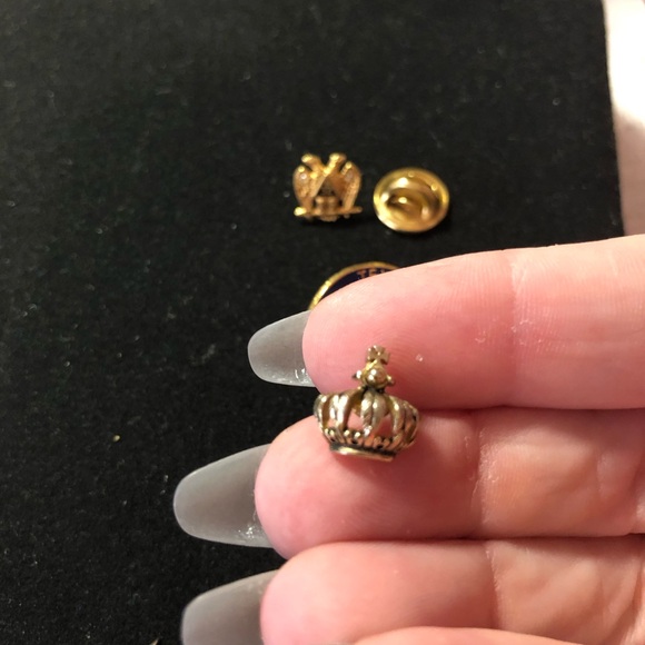 Vintage Freemasonry Masonic tie tack lapel pin coin bundle - Picture 6 of 12